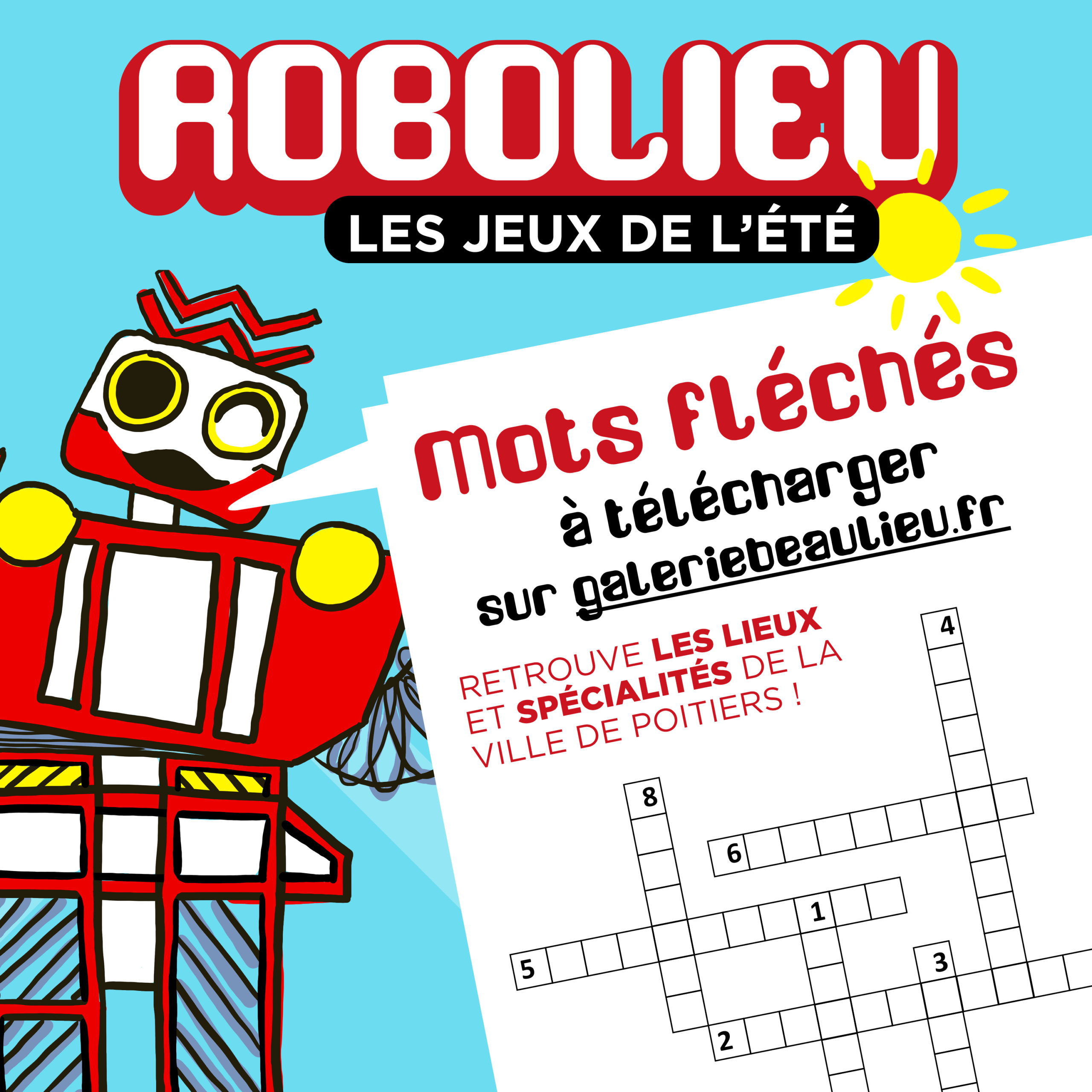 Mots Fléchés  -Jeux d'été Carnet de vacances Galerie Beaulieu Poitiers