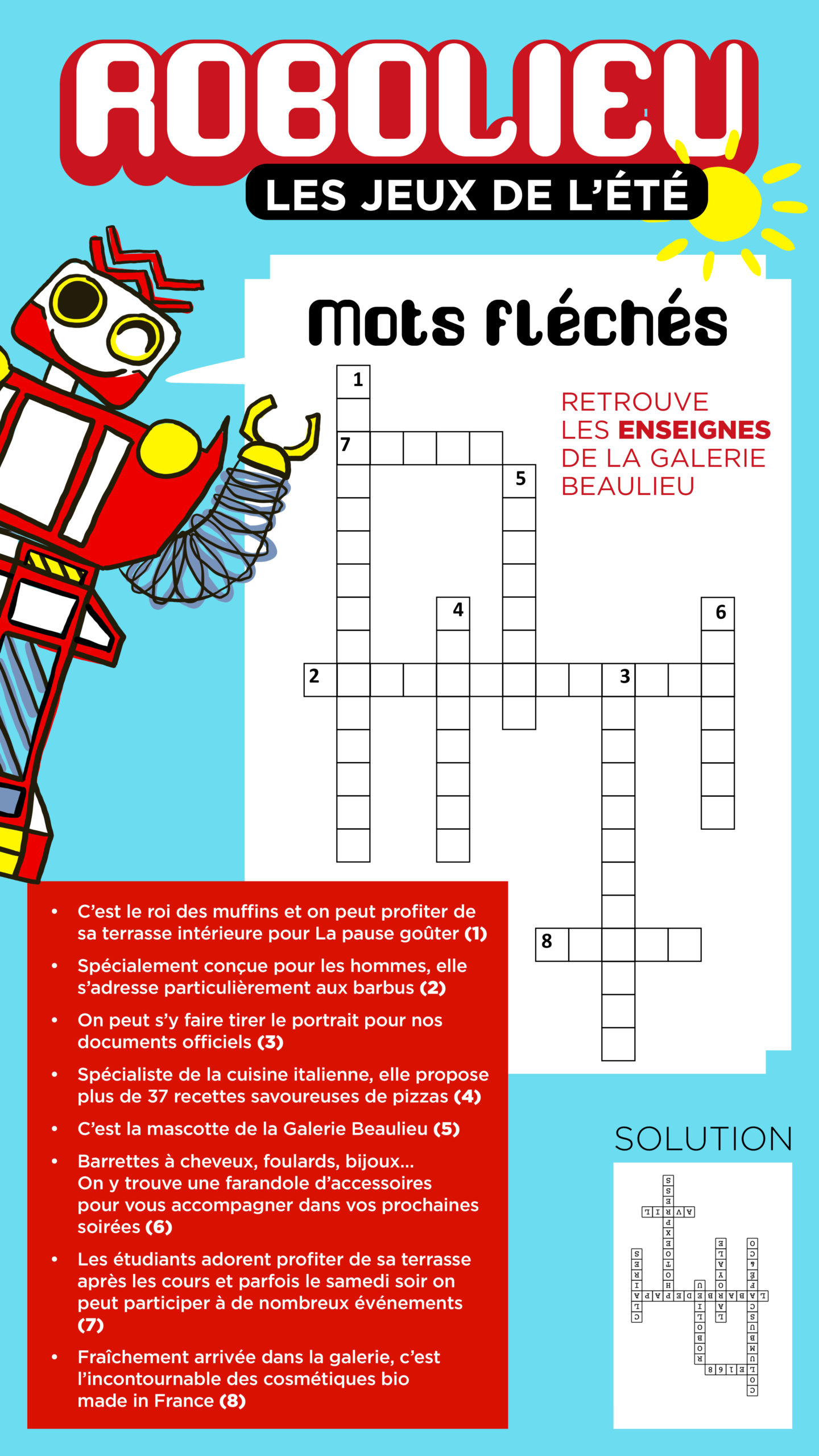 Jeux d'été Carnet de vacances Galerie Beaulieu Poitiers