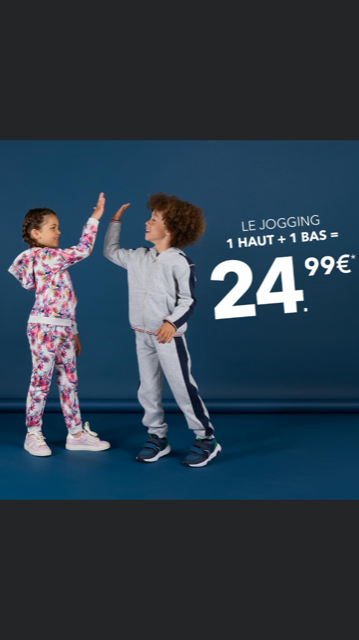 Ensemble jogging - 24,99 € chez DPAM Galerie Beaulieu Poitiers Ensemble jogging - 24,99 € chez DPAM Galerie Beaulieu Poitiers