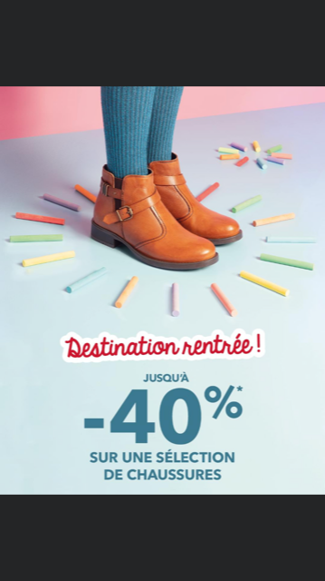 -40% chaussures chez DPAM poitiers Galerie Beaulieu -40% chaussures chez DPAM poitiers Galerie Beaulieu