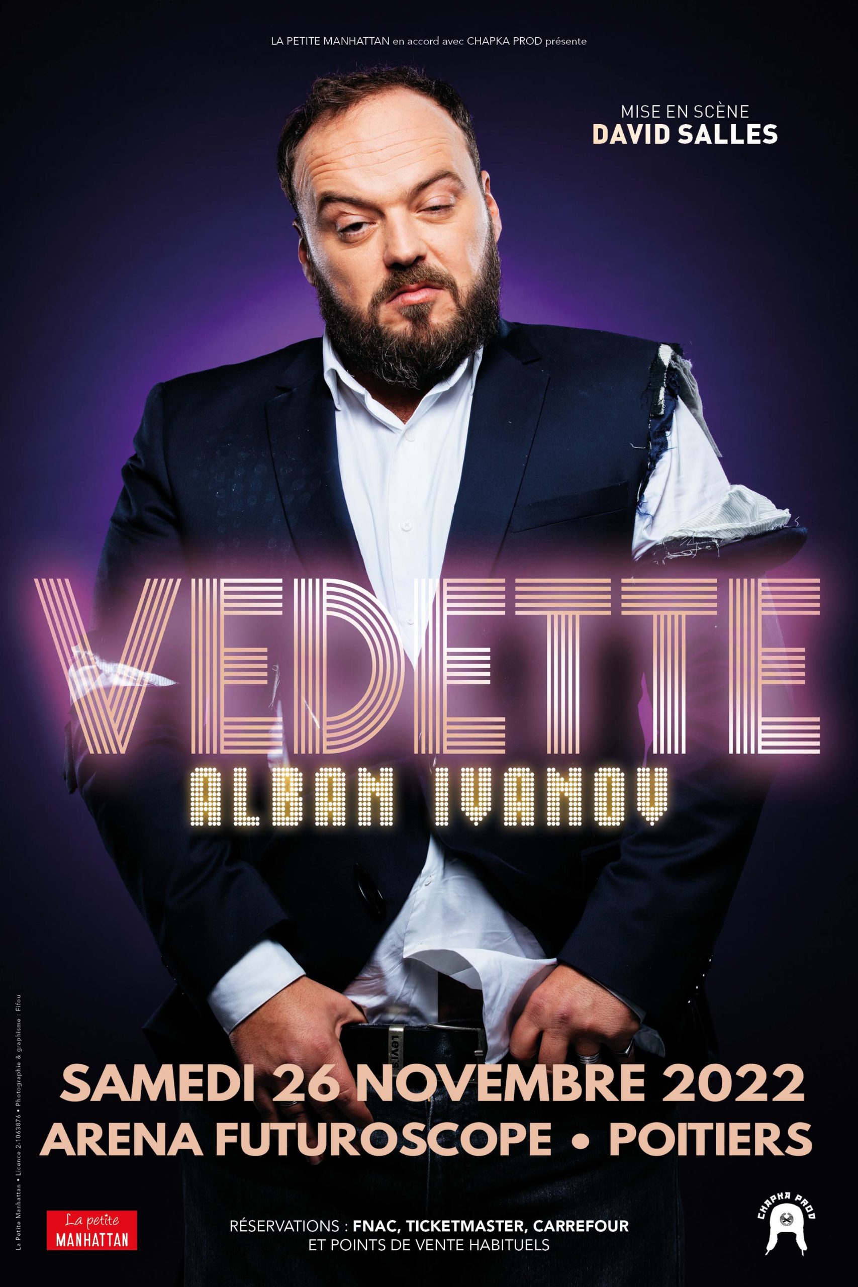 Affiche du Spectacle Vedette de Alban Ivanov à Poitiers