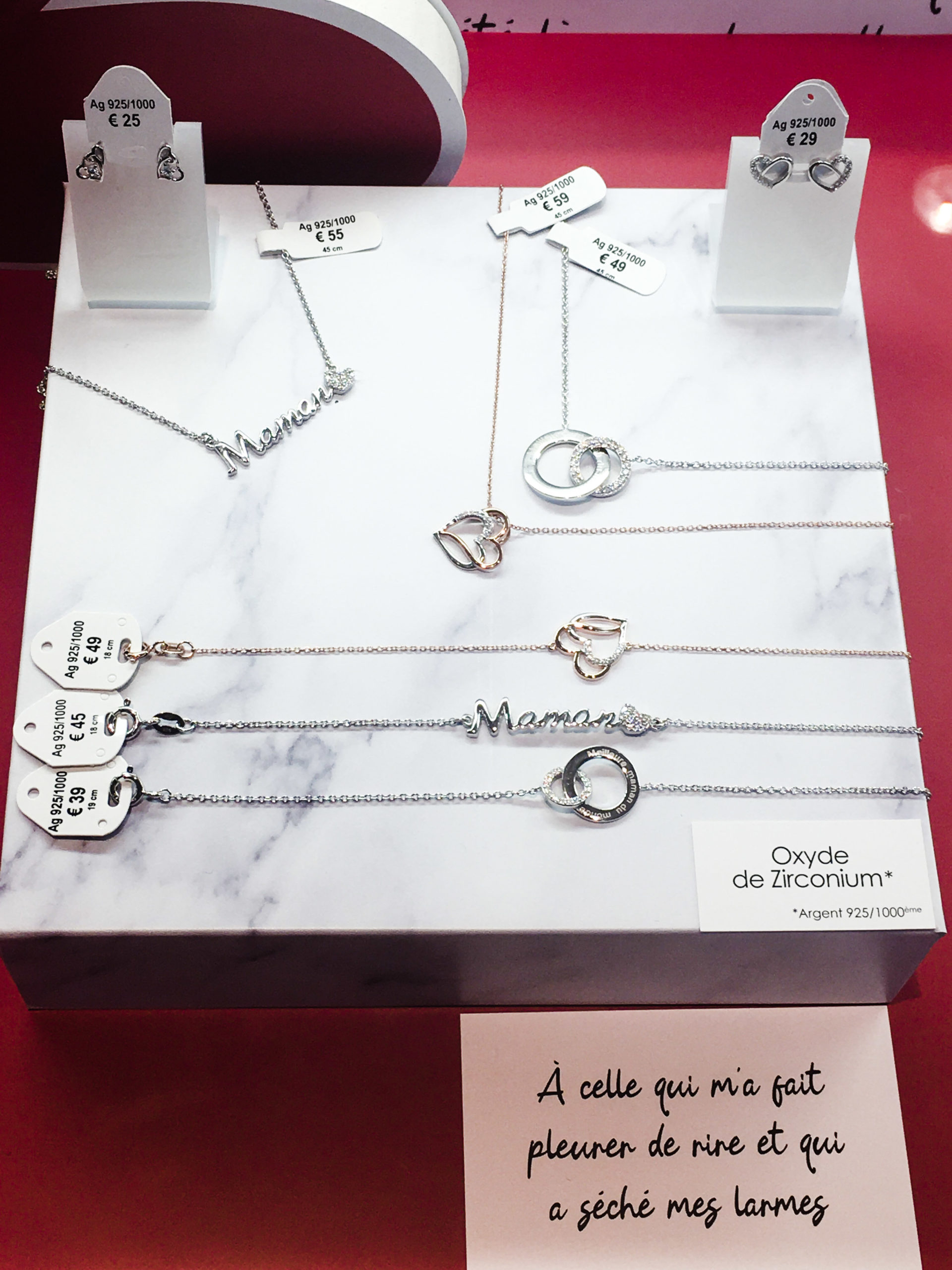 bijoux personnalisés Fête des mères Histoire D'or - Galerie Beaulieu Poitiers